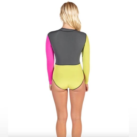 Free People Atmosea Splice Zip Surf Suit/ size S - Picture 7 of 13